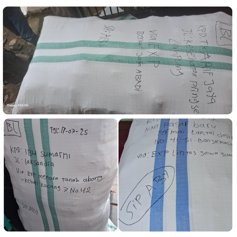 1. Foto Tas Ransel “Tas ransel premium produksi konveksi tas berkualitas” “Ransel custom bahan kuat dan tahan lama untuk kebutuhan brand” “Tas ransel elegan hasil produksi pabrik tas profesional” 2. Foto Tas Tote Bag “Tote bag custom bahan canvas hasil produksi konveksi tas” “Tote bag premium untuk brand fashion dan promosi perusahaan” “Produksi tote bag berkualitas dengan desain modern” 3. Foto Tas Sling Bag “Sling bag stylish hasil pembuatan tas custom” “Produksi sling bag premium untuk brand fashion” “Tas selempang berkualitas dengan jahitan rapi” 4. Foto Workshop / Proses Produksi “Proses produksi tas profesional oleh tenaga ahli” “Pembuatan tas custom di konveksi tas terpercaya” “Workshop produksi tas dengan mesin modern dan kualitas terbaik” 5. Foto Banyak Jenis Tas (Catalog / Display) “Koleksi berbagai jenis tas produksi konveksi tas berkualitas” “Produk tas premium: ransel, sling bag, tote bag, pouch” “Hasil produksi tas custom untuk perusahaan dan brand fashion” 6. Foto Packaging / Pengiriman “Pengemasan tas berkualitas sebelum dikirim ke pelanggan” “Packing rapi untuk menjaga kualitas produk tas” “Pengiriman pesanan tas tepat waktu dari pabrik produksi”